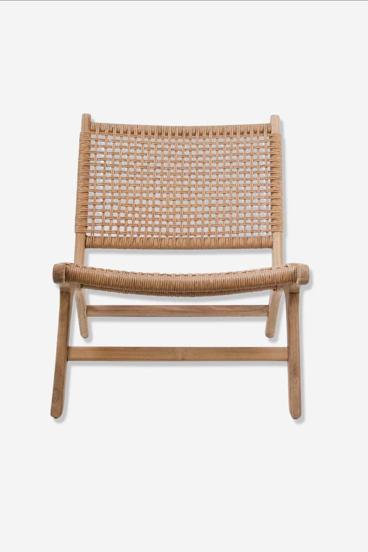 Natural armchair Synthetic fabric