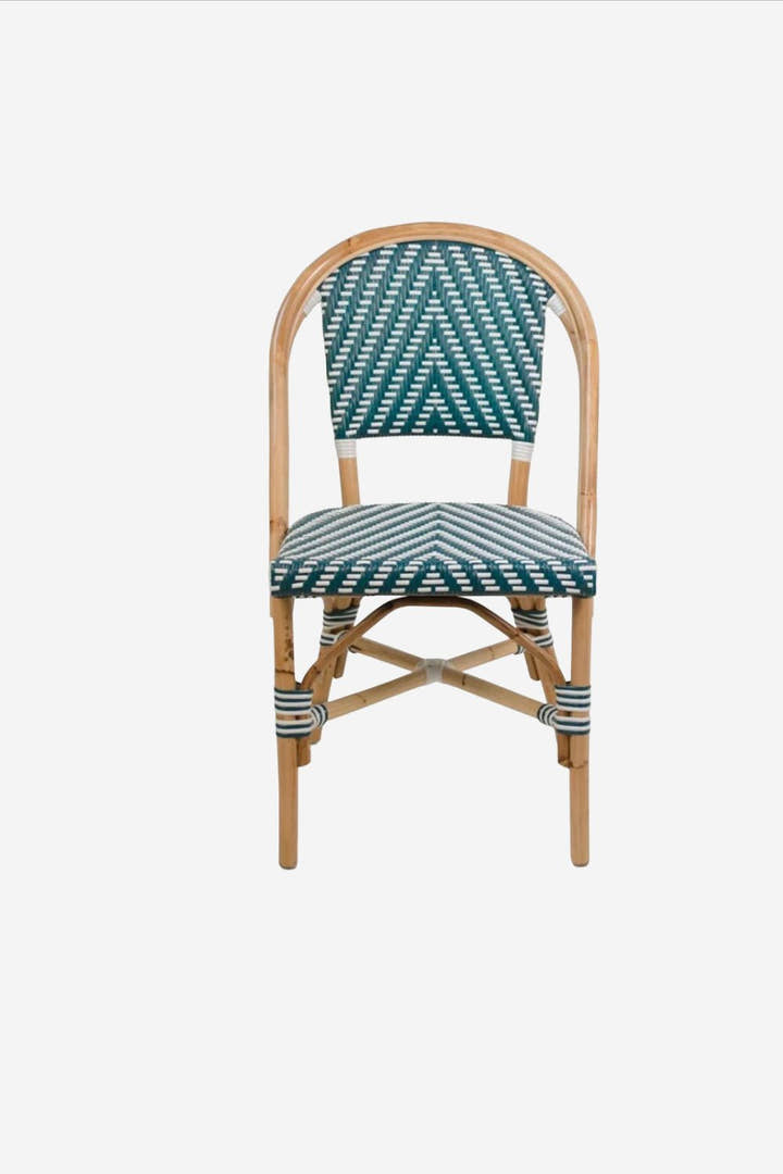 SILLA Rattan Verde & Beige - Silla - El Workshop - 51 X 58 X 85 Cm