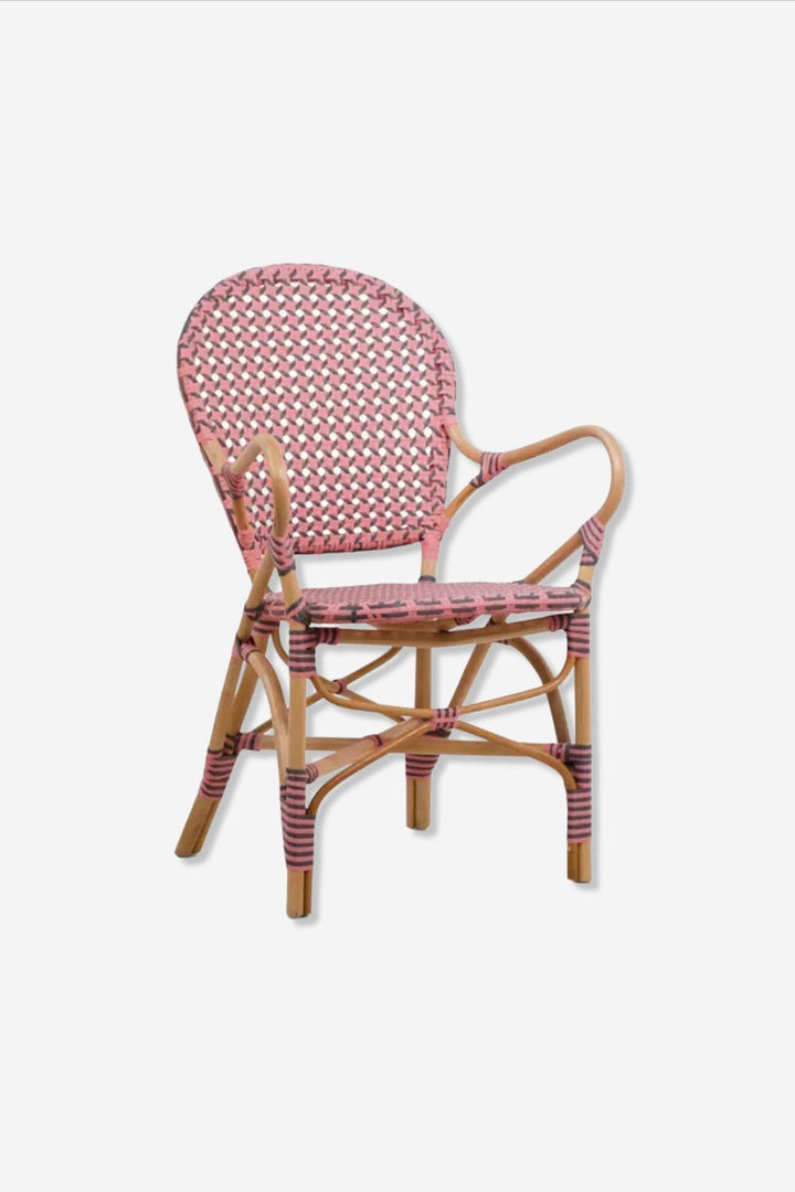 FAUTEUIL rotan Roze/Grijs