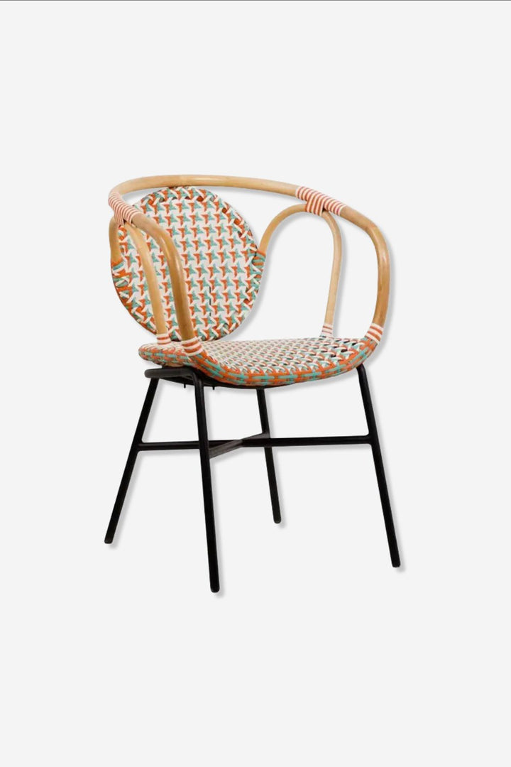 FAUTEUIL rotan kleuren ijzer