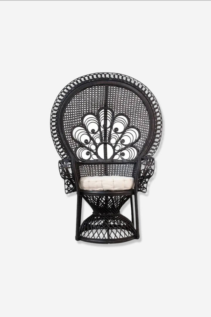 SILLON rattan negro - Sillón - El Workshop - 105 X 70 X 145 Cm