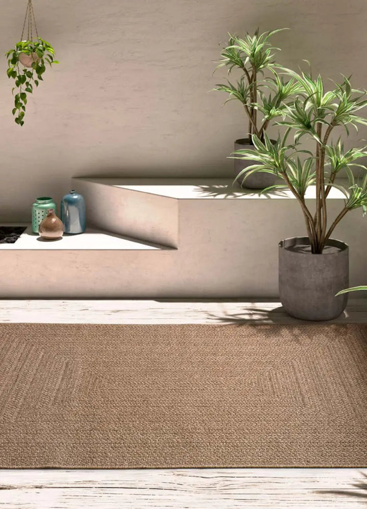 ACRA 5001 RUSTIC-STYLE RUG IN NATURAL COLOR