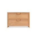 mesa de noche de madera con 2 gabetas