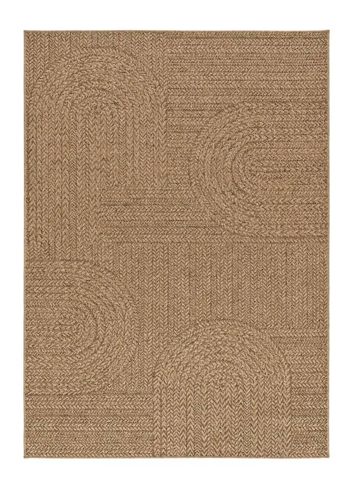 ALFOMBRA ACRA 5006 DE ESTILO GEOMÉTRICO EFECTO YUTE EN COLOR NATURAL - Alfombras - El Workshop-150 x 80 x 0.3 cm