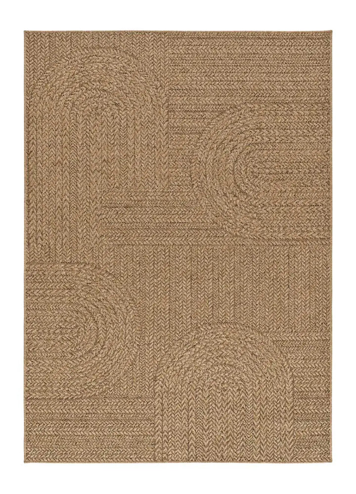 ALFOMBRA ACRA 5006 DE ESTILO GEOMÉTRICO EFECTO YUTE EN COLOR NATURAL - Alfombras - El Workshop-150 x 80 x 0.3 cm