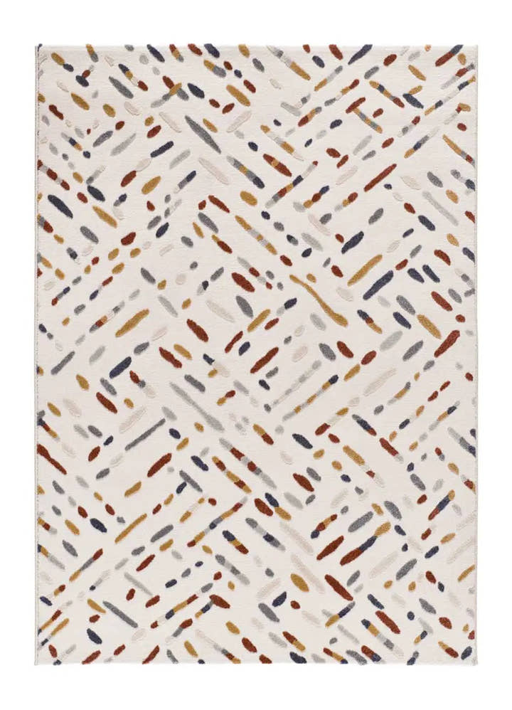ALFOMBRA AMARA 12991 DE ESTILO GEOMÉTRICO EN MULTICOLOR - Alfombras - El Workshop-150 x 80 x 1 cm