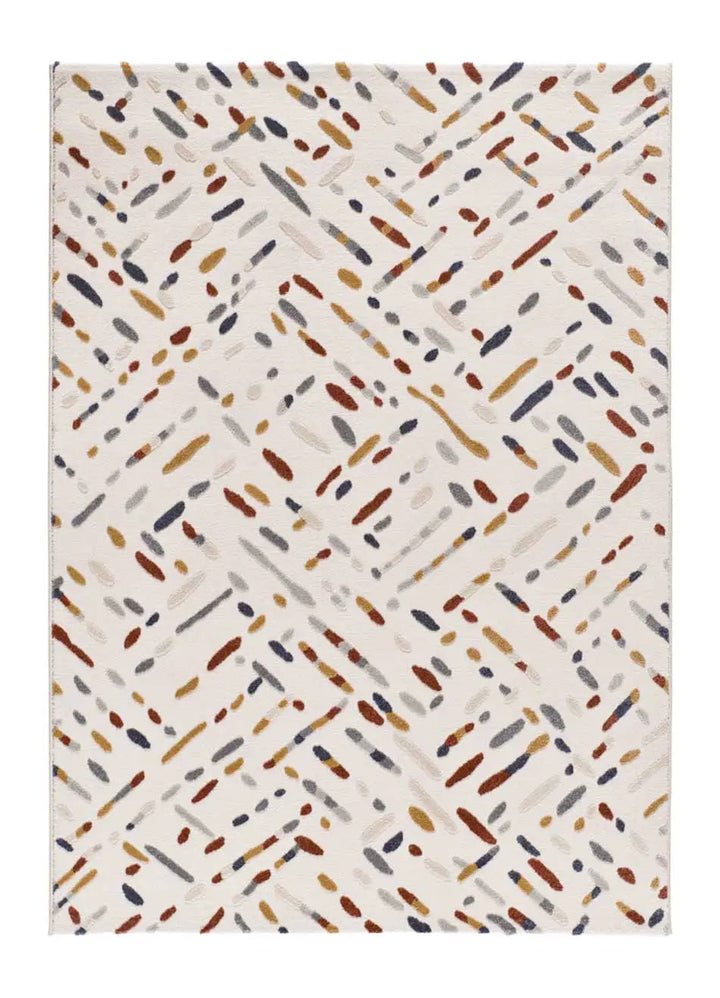 ALFOMBRA AMARA 12991 DE ESTILO GEOMÉTRICO EN MULTICOLOR - Alfombras - El Workshop-150 x 80 x 1 cm