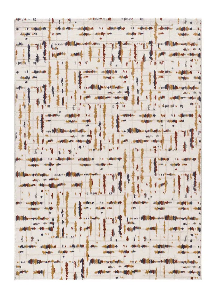 ALFOMBRA AMARA 12992 DE ESTILO GEOMÉTRICO EN MULTICOLOR - Alfombras - El Workshop-150 x 80 x 1 cm