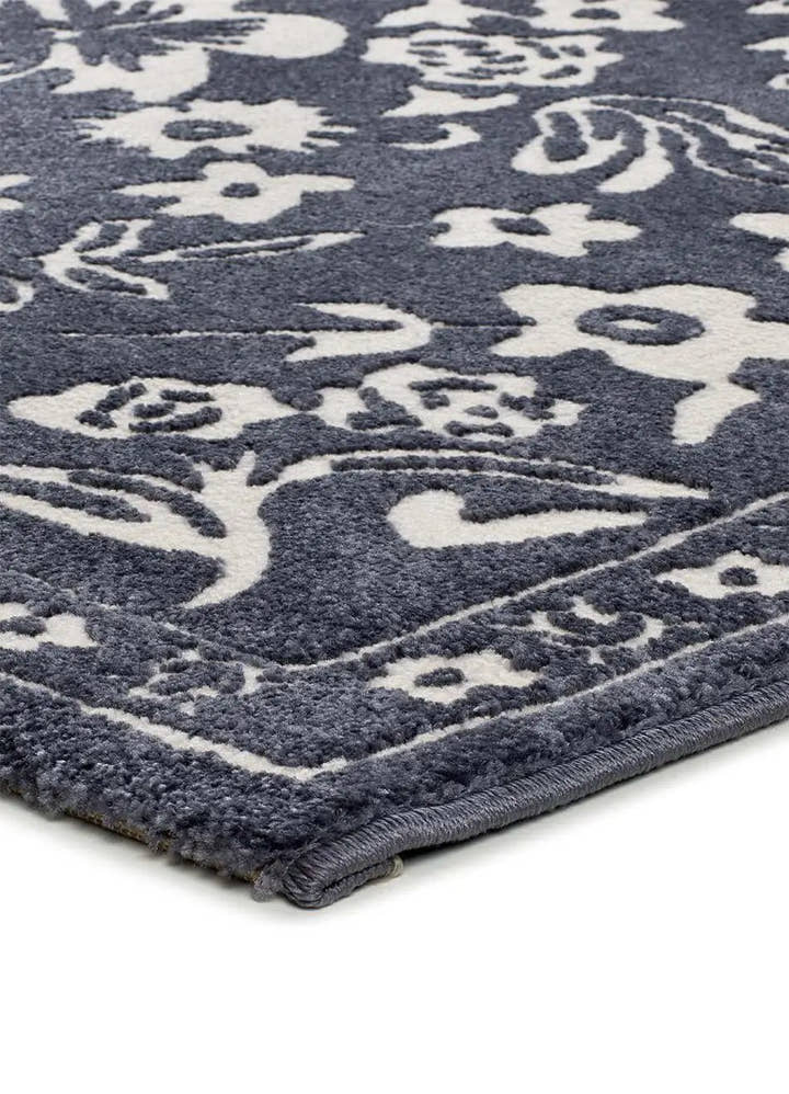 ALFOMBRA AMARA 12994 DE ESTILO CLÁSICO EN COLOR AZUL - Alfombras - El Workshop-150 x 80 x 1 cm