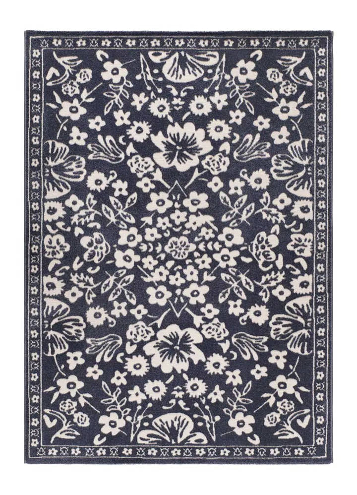 ALFOMBRA AMARA 12994 DE ESTILO CLÁSICO EN COLOR AZUL - Alfombras - El Workshop-150 x 80 x 1 cm