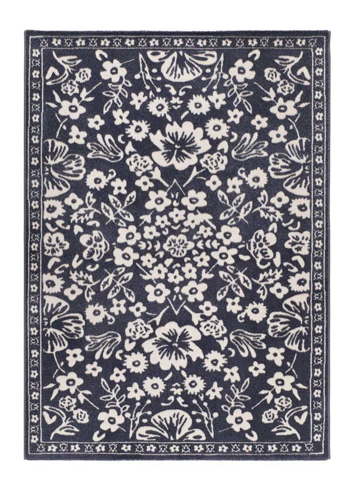 ALFOMBRA AMARA 12994 DE ESTILO CLÁSICO EN COLOR AZUL - Alfombras - El Workshop-150 x 80 x 1 cm