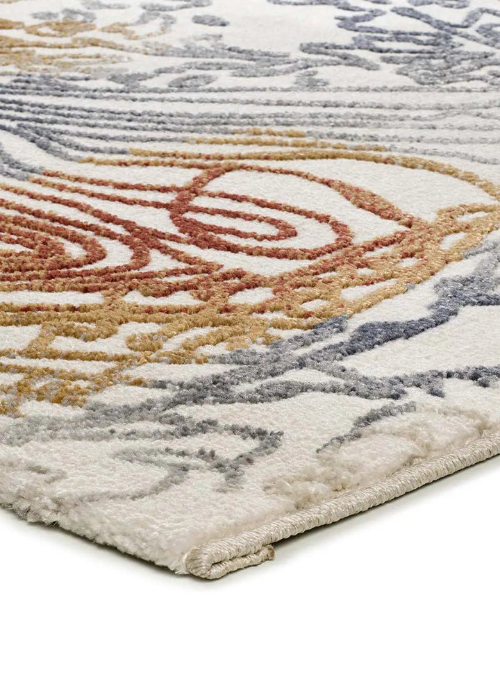 ALFOMBRA AMARA 12996 DE ESTILO ABSTRACTO EN MULTICOLOR en ambiente decorado (2)
