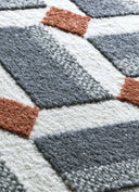 ALFOMBRA AMARA 13000 DE ESTILO GEOMÉTRICO EN COLOR AZUL - Alfombras - El Workshop-150 x 80 x 1 cm