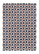 ALFOMBRA AMARA 13000 DE ESTILO GEOMÉTRICO EN COLOR AZUL - Alfombras - El Workshop-150 x 80 x 1 cm