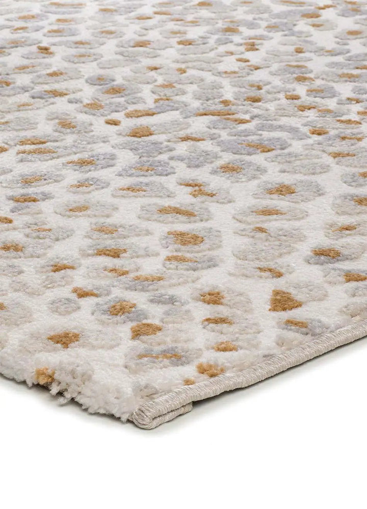 ALFOMBRA AMARA 13001 DE ESTILO MODERNO EN COLOR PLATA en ambiente decorado (2)
