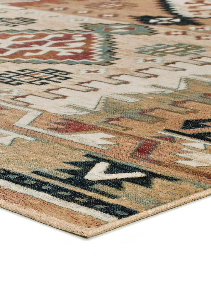 ALFOMBRA ANTALIA 711 DE ESTILO ÉTNICO EN MULTICOLOR - Alfombras - El Workshop-140 x 95 x 0.3 cm