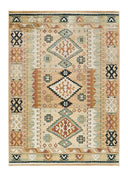 ALFOMBRA ANTALIA 711 DE ESTILO ÉTNICO EN MULTICOLOR - Alfombras - El Workshop-140 x 95 x 0.3 cm