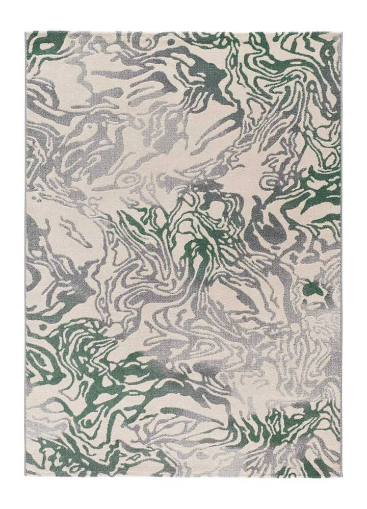 ALFOMBRA ASTRA 13004 DE ESTILO ABSTRACTO EN COLOR VERDE - Alfombras - El Workshop-150 x 80 x 1 cm