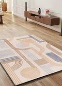 ALFOMBRA ASTRA 13014 DE ESTILO GEOMÉTRICO EN COLOR BEIGE - Alfombras - El Workshop-150 x 80 x 1 cm