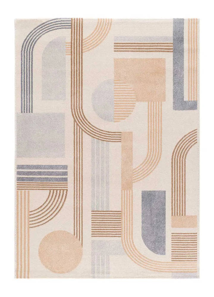ALFOMBRA ASTRA 13014 DE ESTILO GEOMÉTRICO EN COLOR BEIGE - Alfombras - El Workshop-150 x 80 x 1 cm