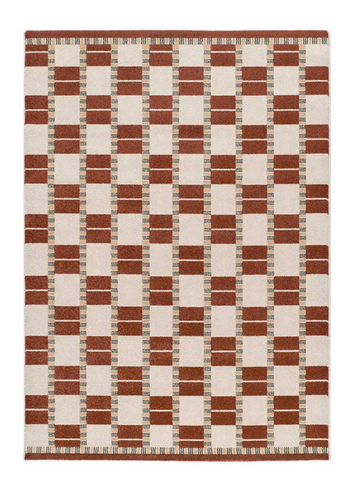 ALFOMBRA ASTRA 13016 DE ESTILO GEOMÉTRICO EN COLOR CALDERA - Alfombras - El Workshop-150 x 80 x 1 cm
