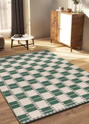 ALFOMBRA ASTRA 13016 DE ESTILO GEOMÉTRICO EN COLOR VERDE - Alfombras - El Workshop-150 x 80 x 1 cm
