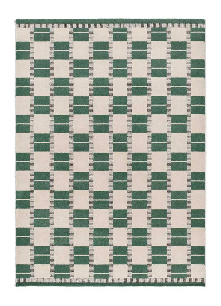 ALFOMBRA ASTRA 13016 DE ESTILO GEOMÉTRICO EN COLOR VERDE - Alfombras - El Workshop-150 x 80 x 1 cm