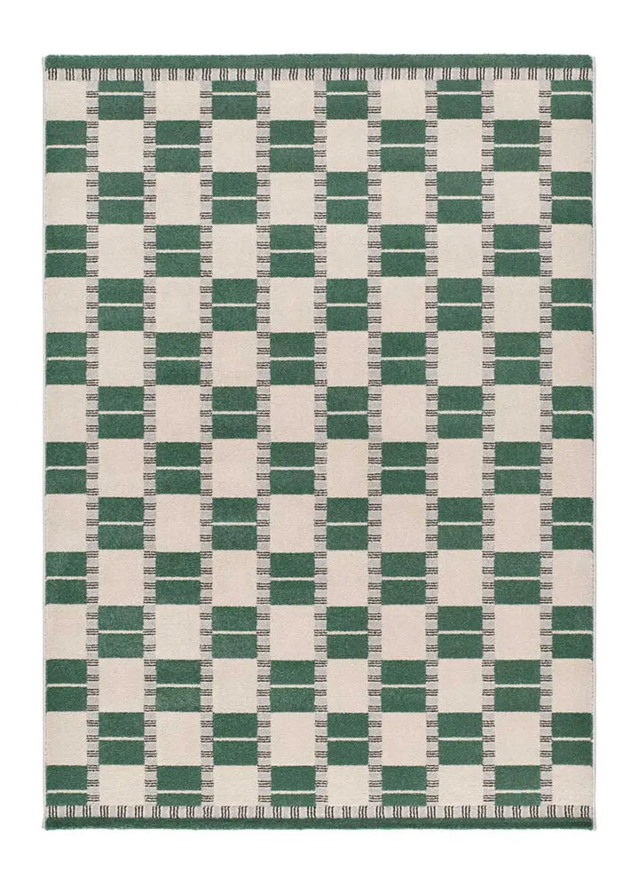 ALFOMBRA ASTRA 13016 DE ESTILO GEOMÉTRICO EN COLOR VERDE, foto de producto