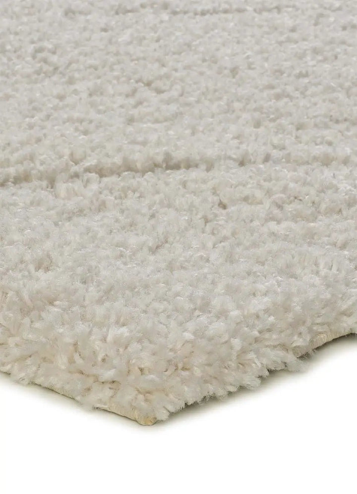 ALFOMBRA ATESA 80260 DE ESTILO SHAGGY ESCANDINAVO EN COLOR BLANCO - Alfombras - El Workshop-120 x 60 x 3 cm