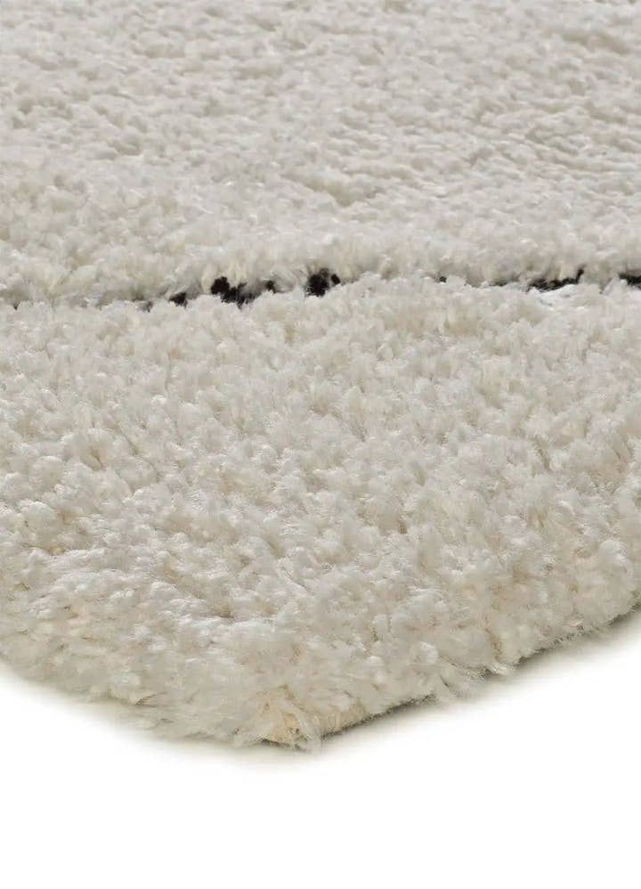 ALFOMBRA ATESA 80260 DE ESTILO SHAGGY ESCANDINAVO EN COLOR CREMA - Alfombras - El Workshop-120 x 60 x 3 cm