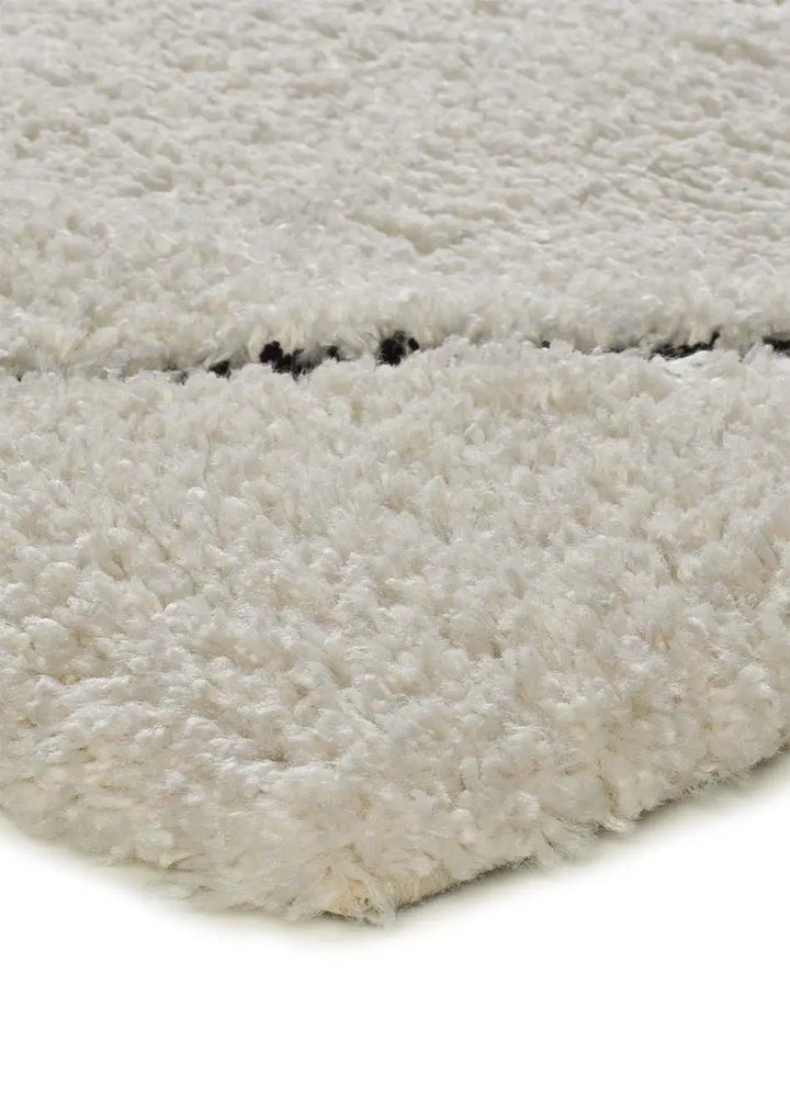 ALFOMBRA ATESA 80260 DE ESTILO SHAGGY ESCANDINAVO EN COLOR CREMA - Alfombras - El Workshop-120 x 60 x 3 cm