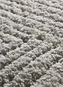 ALFOMBRA ATESA 80365 DE ESTILO SHAGGY ESCANDINAVO EN COLOR PLATA - Alfombras - El Workshop-120 x 60 x 3 cm