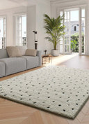 ALFOMBRA ATESA 80406 DE ESTILO SHAGGY ESCANDINAVO EN COLOR BLANCO - Alfombras - El Workshop-120 x 60 x 3 cm