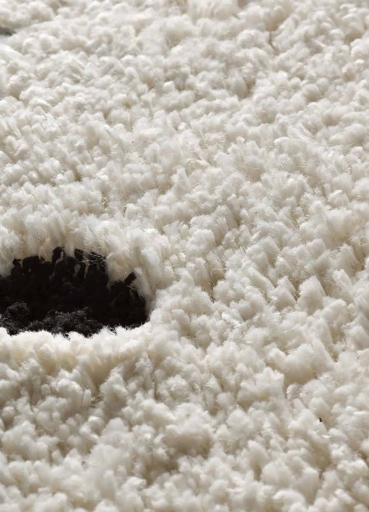 ALFOMBRA ATESA 80406 DE ESTILO SHAGGY ESCANDINAVO EN COLOR BLANCO - Alfombras - El Workshop-120 x 60 x 3 cm