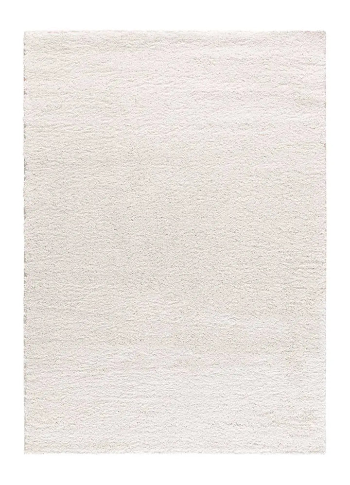 ALFOMBRA ATLAS LISO DE ESTILO SHAGGY EN COLOR BLANCO, foto de producto