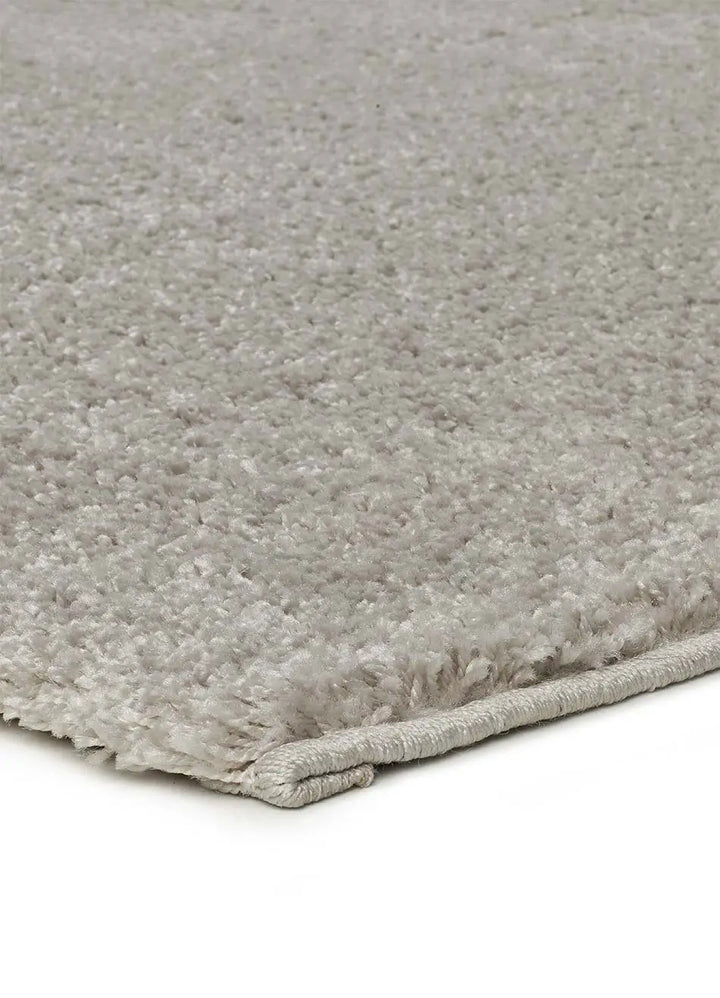 ALFOMBRA ATLAS LISO DE ESTILO SHAGGY EN COLOR PLATA - Alfombras - El Workshop-120 x 60 x 2.5 cm