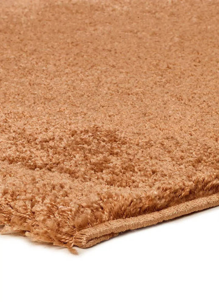 ALFOMBRA ATLAS LISO DE ESTILO SHAGGY EN COLOR CAMEL - Alfombras - El Workshop-120 x 60 x 2.5 cm