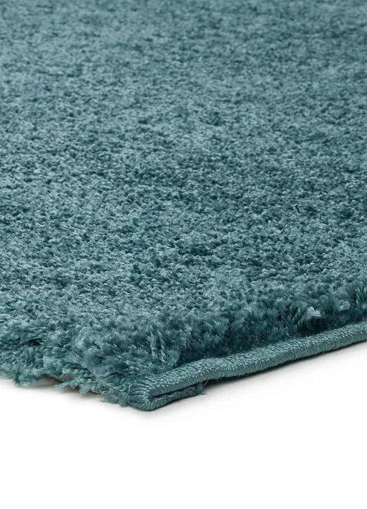ALFOMBRA ATLAS LISO DE ESTILO SHAGGY EN COLOR AZUL - Alfombras - El Workshop-120 x 60 x 2.5 cm