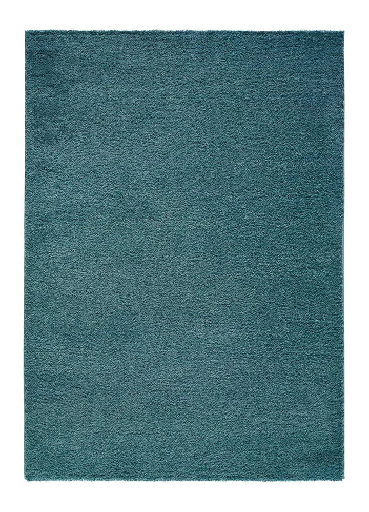 ALFOMBRA ATLAS LISO DE ESTILO SHAGGY EN COLOR AZUL, foto de producto
