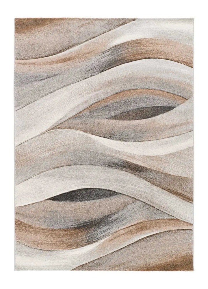 ALFOMBRA BADET 40126 DE ESTILO ABSTRACTO EN COLOR BEIGE, foto de producto