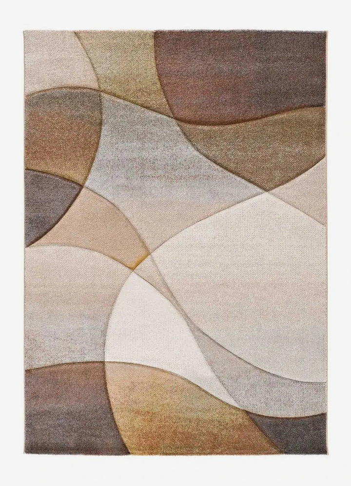 ALFOMBRA BADET 40377 DE ESTILO ABSTRACTO EN MULTICOLOR, foto de producto sobre fondo gris de estudio