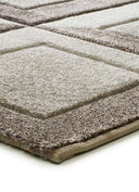 ALFOMBRA BADET 40504 DE ESTILO GEOMÉTRICO EN COLOR MARRÓN en ambiente decorado (2)