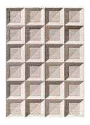 ALFOMBRA BADET 40504 DE ESTILO GEOMÉTRICO EN COLOR MARRÓN, foto de producto
