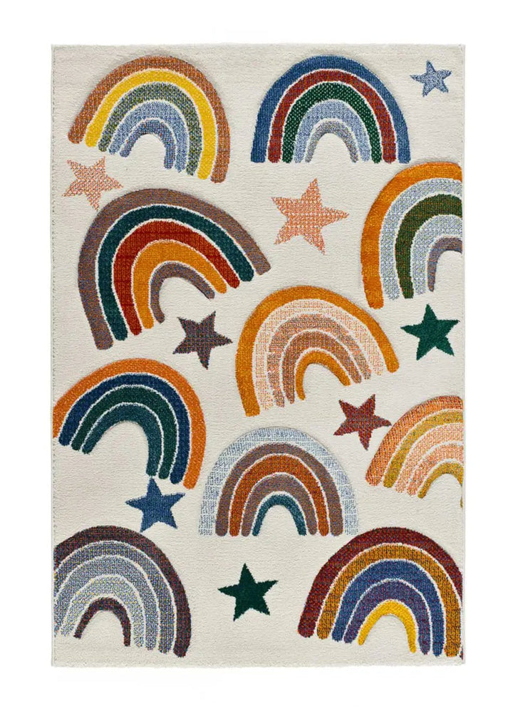 ALFOMBRA INFANTIL BALLOON 40364 CON ARCOÍRIS EN MULTICOLOR, foto de producto