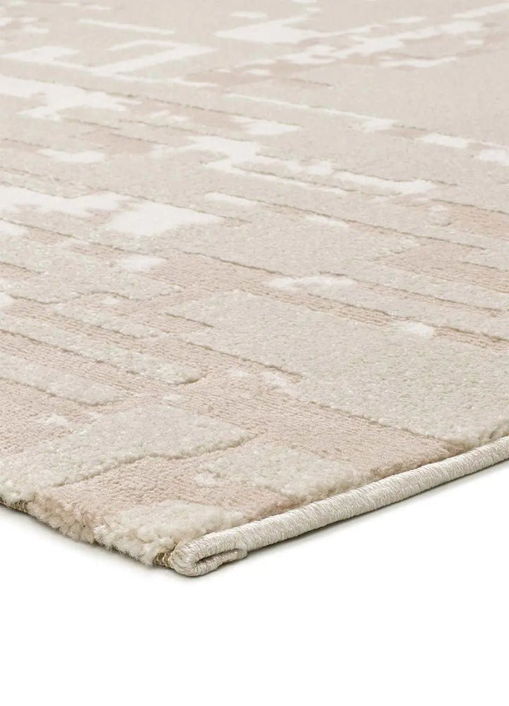 ALFOMBRA BARESA 12946 DE ESTILO ABSTRACTO CON RELIEVE EN COLOR BEIGE - Alfombras - El Workshop-150 x 80 x 1 cm