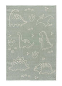 ALFOMBRA INFANTIL BEATS 40252 CON DINOSAURIOS EN COLOR VERDE - Alfombras - El Workshop-170 x 120 x 0.9 cm