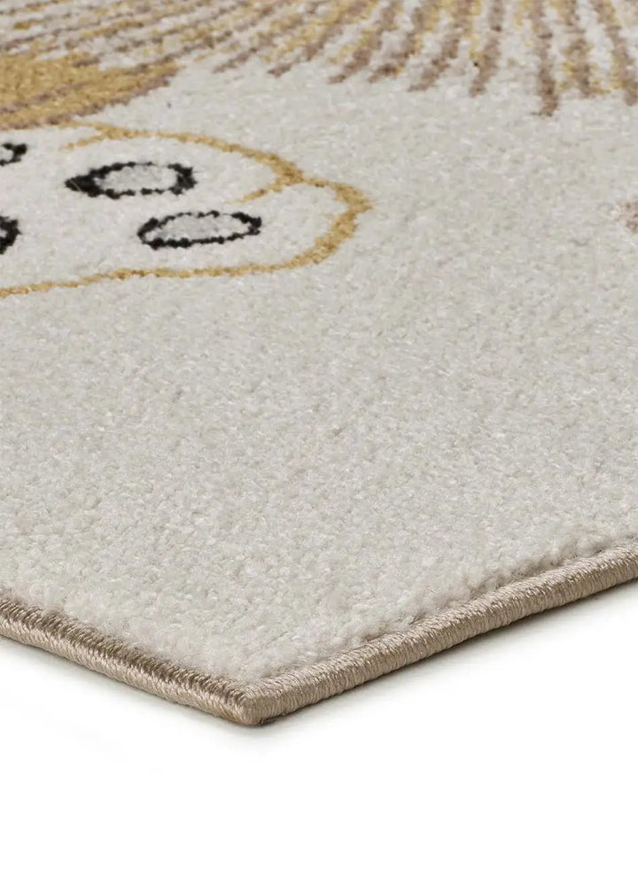 ALFOMBRA INFANTIL BEATS 40265 CON LEÓN EN COLOR BLANCO - Alfombras - El Workshop-170 x 120 x 0.9 cm