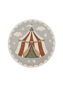 ALFOMBRA INFANTIL BEATS 40486 CON CIRCO EN COLOR GRIS - Alfombras - El Workshop-120 x 120 x 0.9 cm