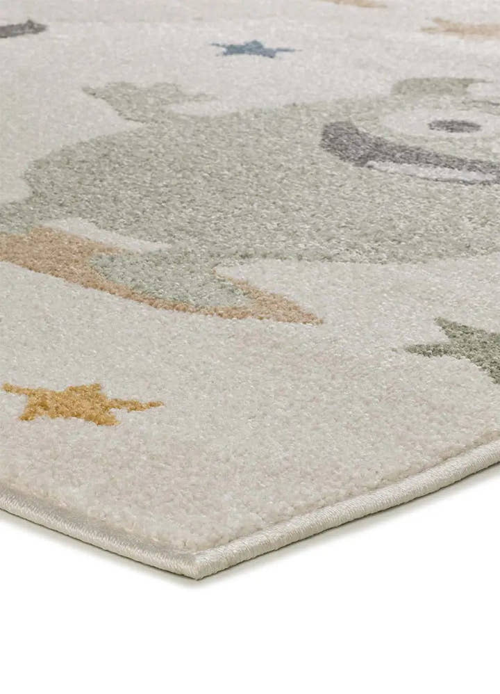 ALFOMBRA INFANTIL BEATS 40500 CON MONSTRUOS EN COLOR AZUL - Alfombras - El Workshop-170 x 120 x 0.9 cm
