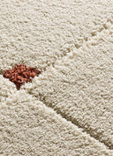 ALFOMBRA BRENDA 8830 DE ESTILO SHAGGY GEOMÉTRICO EN COLOR BLANCO - Alfombras - El Workshop-120 x 60 x 2.5 cm